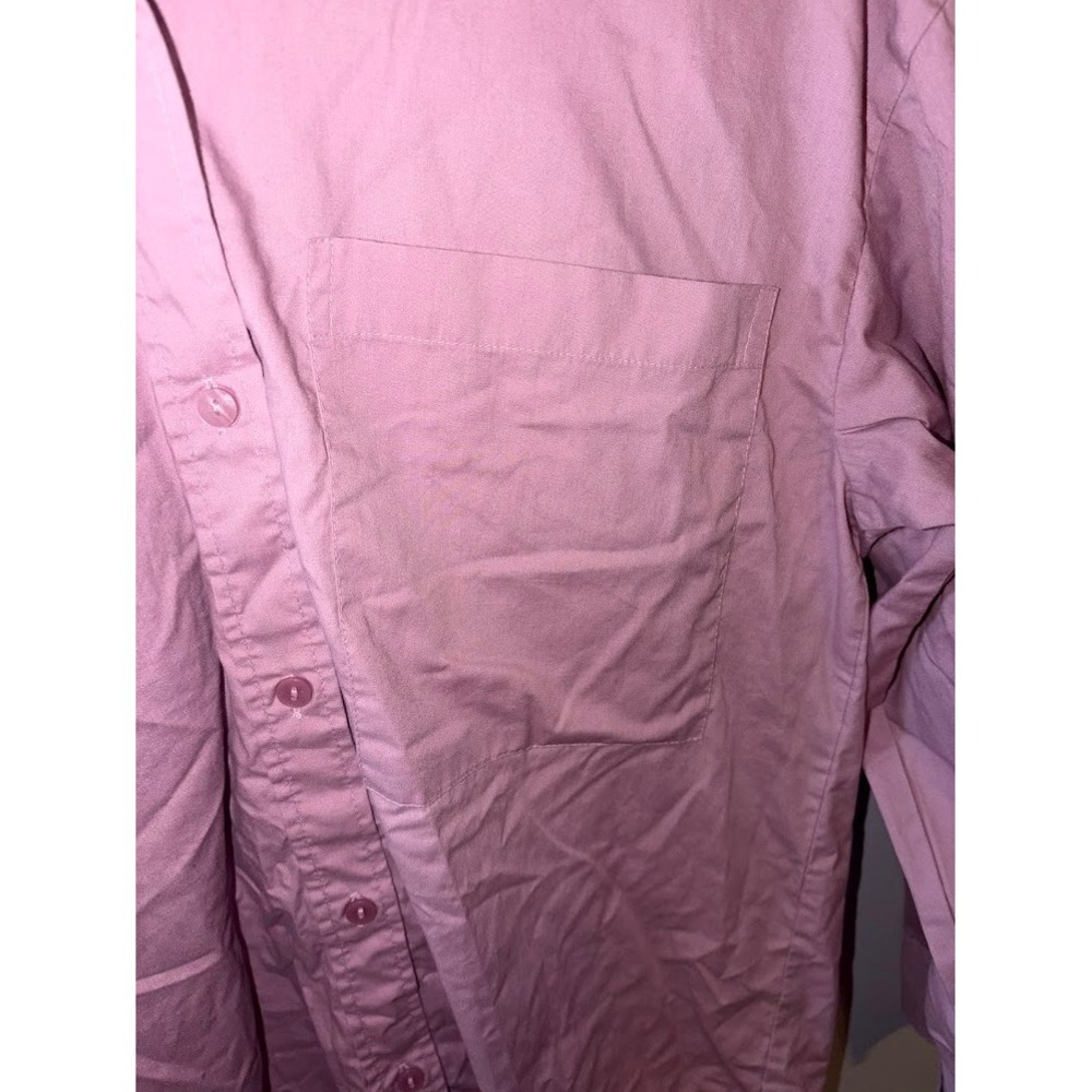 Abercrombie & Fitch Womens Oversized Poplin Button Up Shirt Mauve Pink E0231 - Picture 3 of 4
